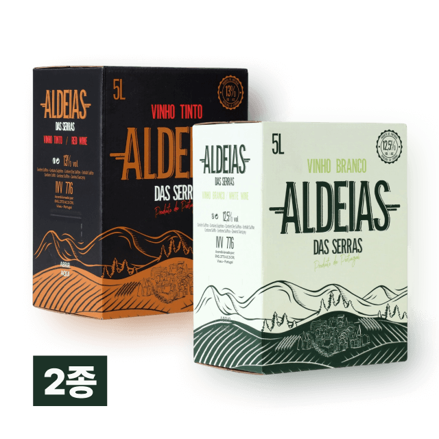 알데이아스 5L 팩 2종 세트(레드, 화이트) 대표이미지