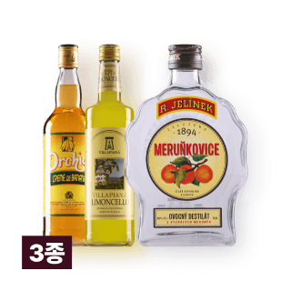 오키드 바나나 1L, 루돌프 살구 브랜디 500ml, 리몬첼로 빌라피아나 700ml 세트