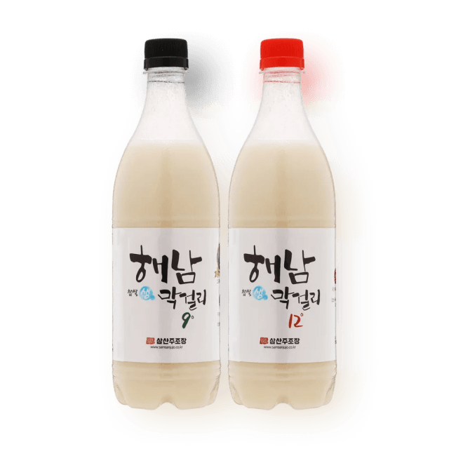 해남찹쌀생막걸리 세트 750ml (9도, 12도) 대표이미지