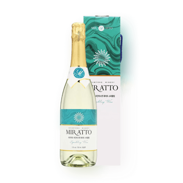미르아토 샤인머스캣 스파클링 와인 5도 750ml (우리술품평회 대상)