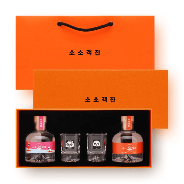 소소객잔 고량주 세트 (110ml x 2, 푸바오 변색잔 x 2) 대표이미지