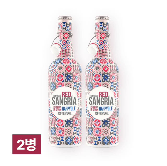 해피올레 샹그리아 레드 750ml 2병 대표이미지