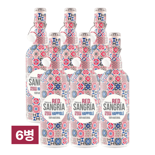 해피올레 샹그리아 레드 750ml 6병 대표이미지