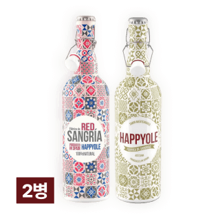 해피올레 샹그리아 2종(레드&화이트) 세트 (총 2병)