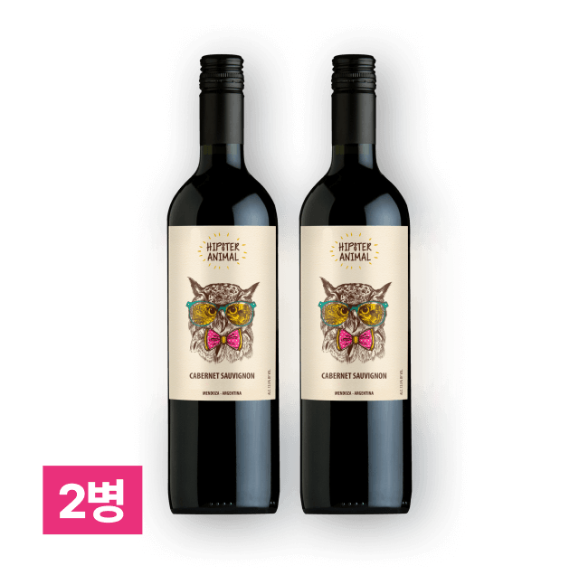 미 떼루뇨 힙스터 애니멀 까베르네소비뇽 750ml 2병