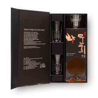 문희오크 72도 250ml (오미자 오크 증류주, 전용잔 2개 포함)