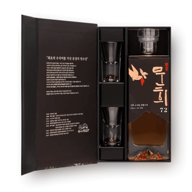 문희오크 72도 250ml (오미자 오크 증류주, 전용잔 2개 포함) 대표이미지