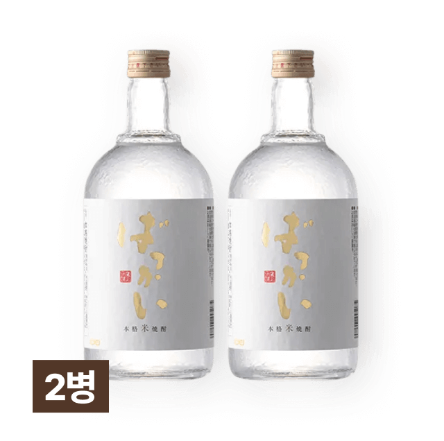 쌀 소주 바카이 720ml 2병 대표이미지