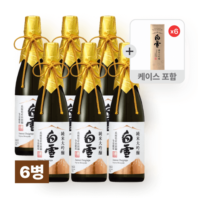 준마이 다이긴죠 후지노 시라유키 720ml 6병 대표이미지