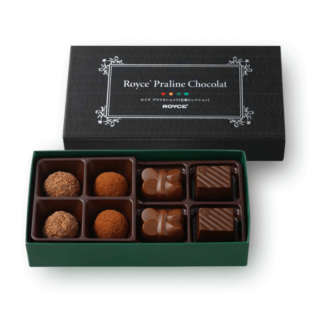 로이스 초콜릿 프랄리네 쇼콜라 명주 셀렉션 8개입 (일본 직배송, 발렌타인 한정판) 대표이미지