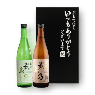 월드L&F 명절 사케 선물세트 1호 - 무사시노 그린 & 브라운 (총 2병)