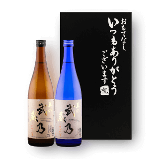 월드L&F 명절 사케 선물세트 3호 - 무사시노 브라운 & 블루 (총 2병)