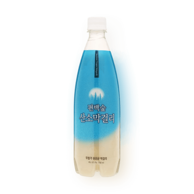 청산녹수 편백숲 산소막걸리 6.5% 750ml 대표이미지