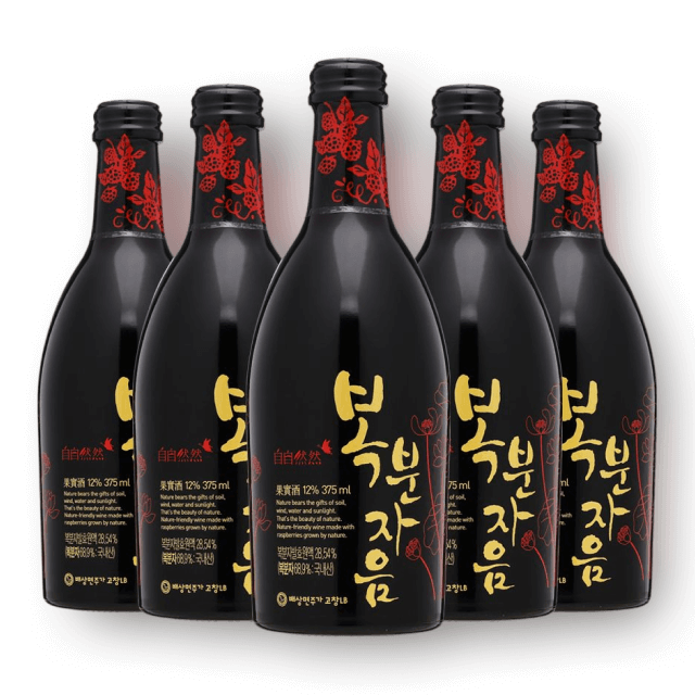 복분자음 12% 375ml 5병 대표이미지