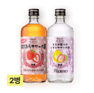 사와바 (딸기+피치) 500ml (총 2병)