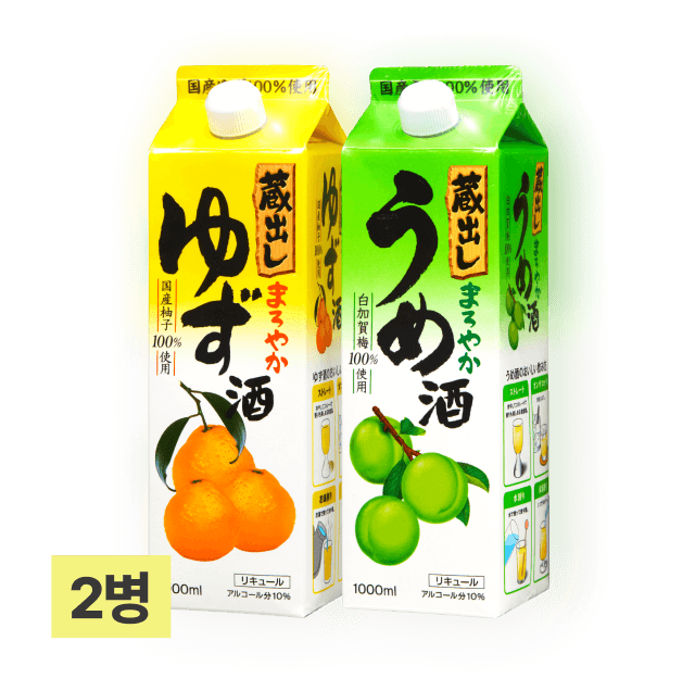 쿠라다시 마로야카 (유자+매실) 1,000ml (총 2팩) 대표이미지