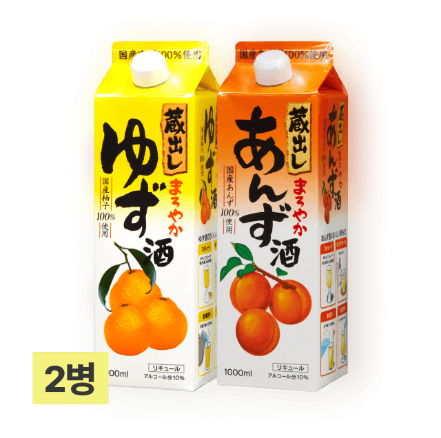 쿠라다시 마로야카 (유자+살구) 1,000ml (총 2팩) 대표이미지