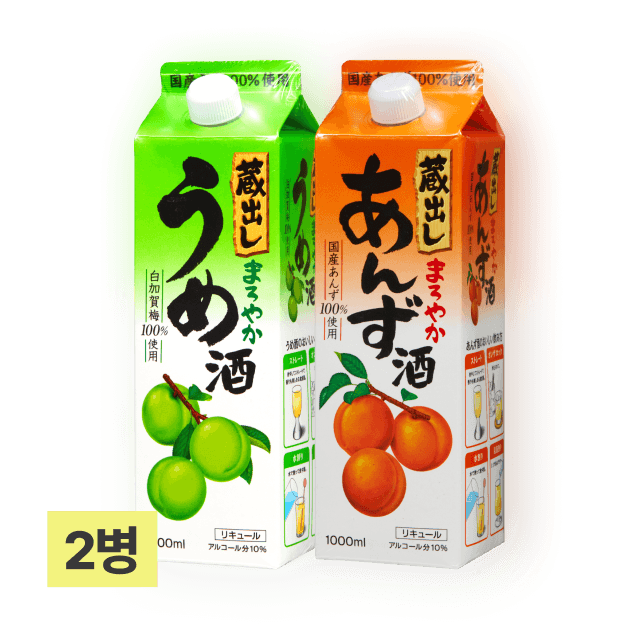 쿠라다시 마로야카 (매실+살구) 1,000ml (총 2팩) 대표이미지