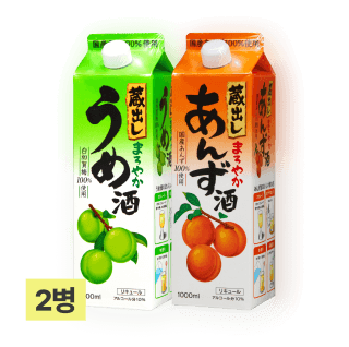 [특별할인] 쿠라다시 마로야카 매실 & 살구 세트 1,000ml (총 2팩)