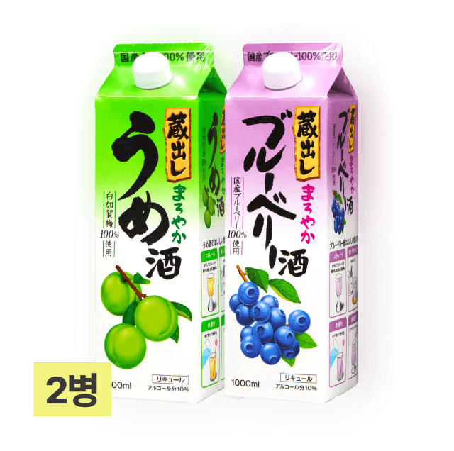 쿠라다시 마로야카 (매실+블루베리) 1,000ml (총 2팩) 대표이미지