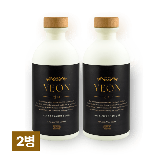 연 41% (한국형 100% 수수 발효 고량주) 350ml 2병 대표이미지