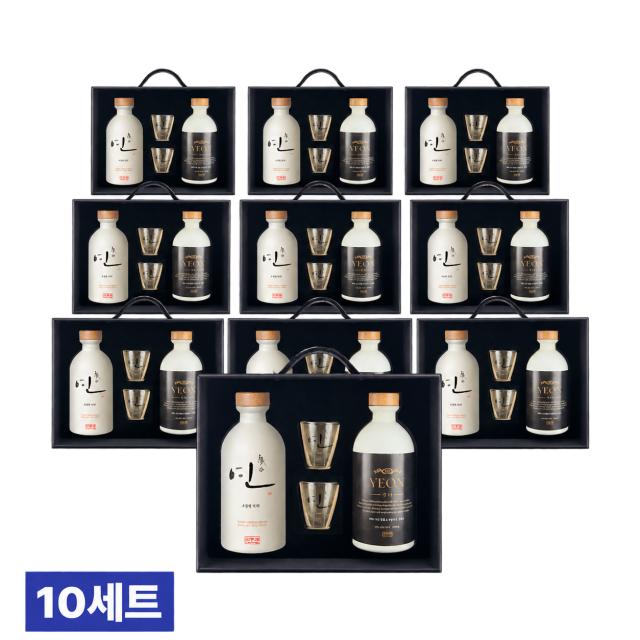 연 32% & 41% 350ml 고량주 명절 선물 세트 10개 (총 20병) 대표이미지