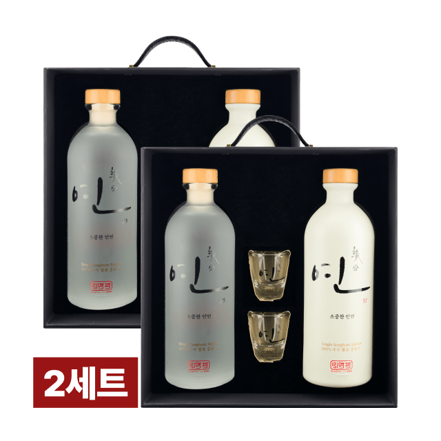 연 23% & 32% 500ml 고량주 명절 선물 세트 2개 대표이미지