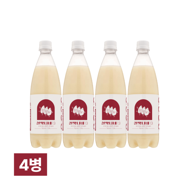 세번빚은 살맛나네 13 750ml 4병 (무감미료, 삼양주) 대표이미지