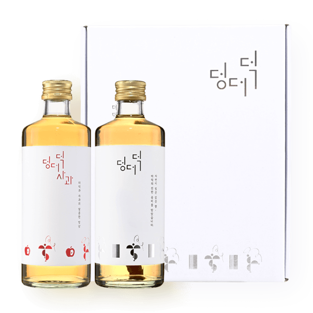 [오픈특가] 덩더덕 더덕주 & 사과주 선물세트 360ml (총 2병) 대표이미지