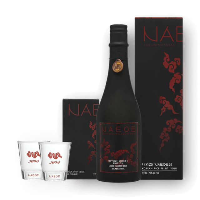 내외26 천마에디션 전용잔세트 (26도 500ml + 전용잔 2P) 대표이미지