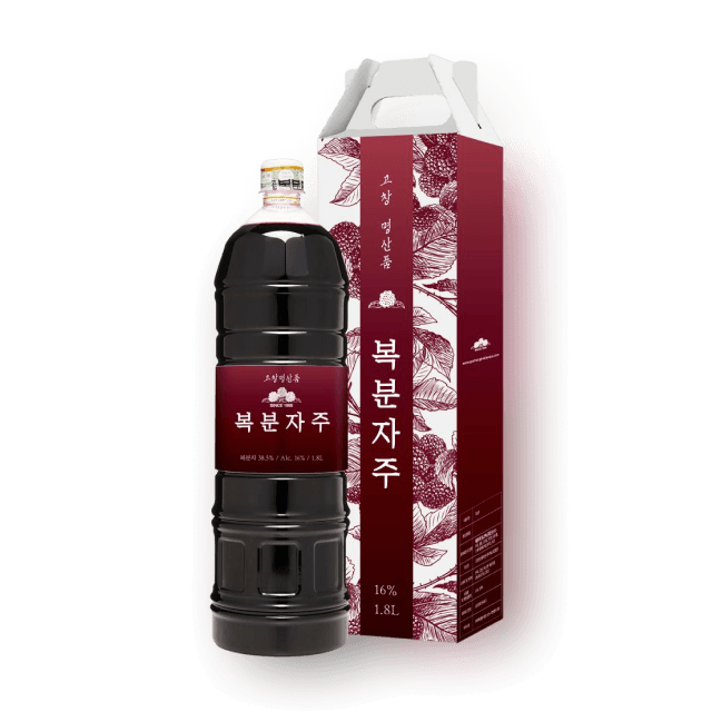 명산품 고창 복분자주 16도 1800ml_대용량 복분자주 대표이미지