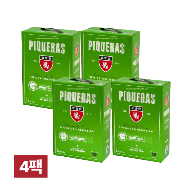 피케라스 베르데호 소비뇽블랑 3L (대용량 팩와인) 4팩 대표이미지