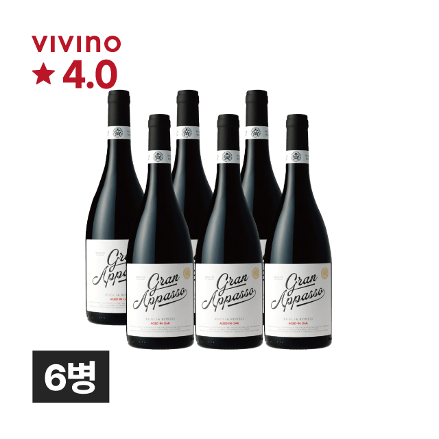 그랑 아파소 풀리아 로쏘 아파시테 750ml 6병 (1박스) 대표이미지
