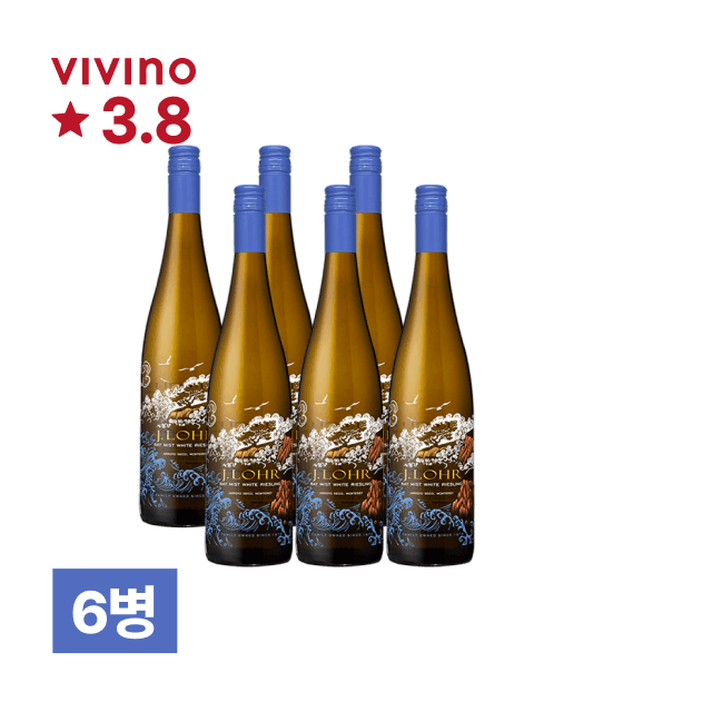 제이로어 베이 미스트 화이트 리슬링 750ml 6병 (1박스) 대표이미지