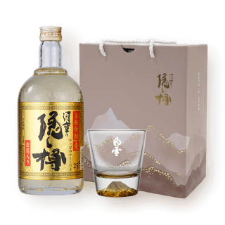 갓파노 카쿠시 다루 금박소주 720ml 전용잔 세트 (선물 추천)