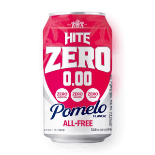 하이트 제로 포멜로 350ml (무알코올, 열대과일 탄산음료)