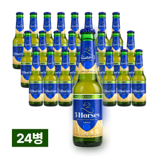 쓰리홀스 사과 330ml 24병 (1박스)