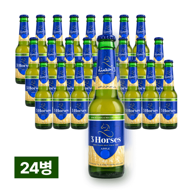 쓰리홀스 사과 330ml 24병 (1박스) 대표이미지