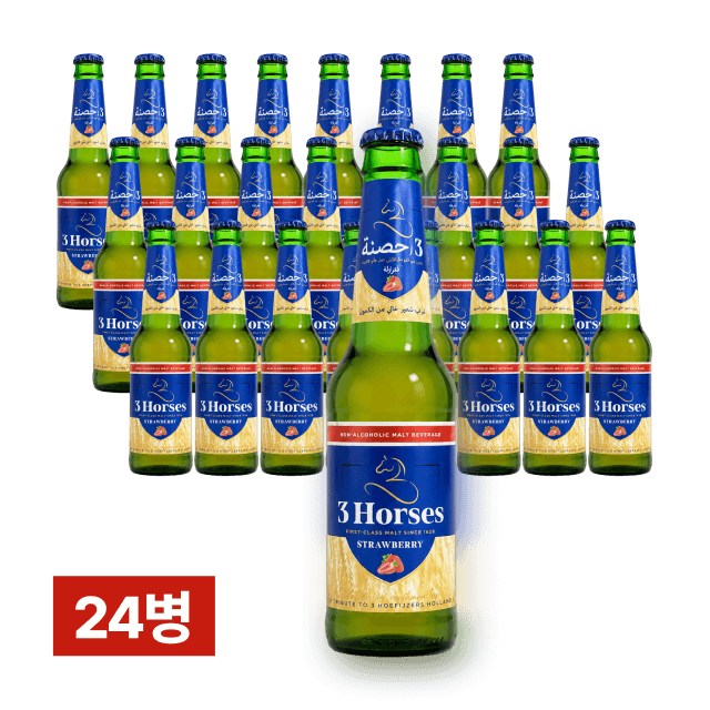쓰리홀스 딸기 330ml 24병 (1박스) 대표이미지