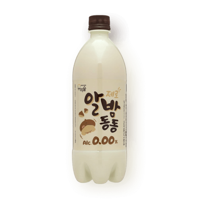 톡쏘는 알밤동동 제로 0.00도 750ml (무알코올 알밤 막걸리맛 음료) 대표이미지