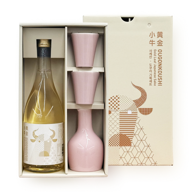 [추석특가] 오우곤코우시(금박사케) 도쿠리, 잔 세트 720ml 대표이미지