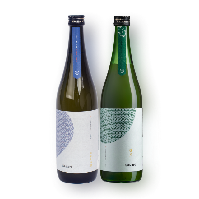 [추석특가]사카리 준마이 다이긴죠 & 맛챠 사케 세트 (720ml, 700ml 2병) 대표이미지