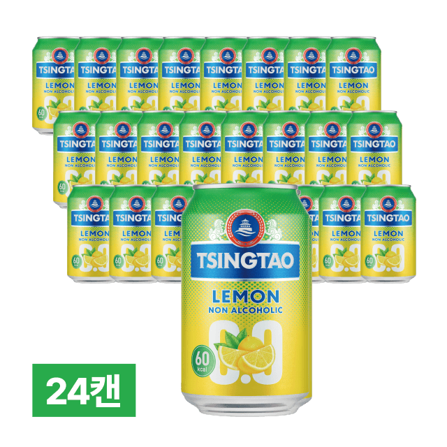 칭따오 논알콜릭 레몬 330ml 24캔 (1박스) 대표이미지