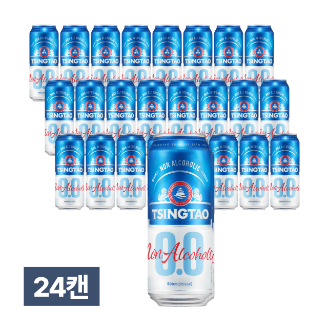 칭따오 논알콜릭 500ml 24캔 (1박스) 대표이미지