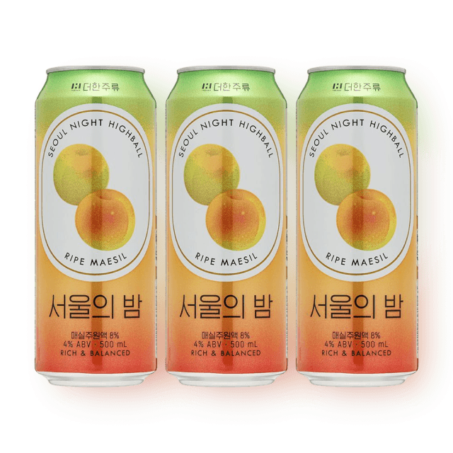 서울의 밤 매실 하이볼 4도 500ml 3개 세트 (매실 증류주 베이스) 대표이미지