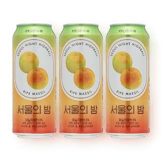 서울의 밤 매실 하이볼 4도 500ml 3개 세트 (매실 증류주 베이스)