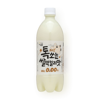 톡쏘는 쌀막걸리맛 제로 0.00도 750ml (무알코올)