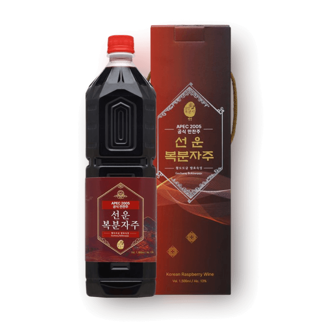 선운 13도 1500ml (복분자주, 황토 토굴 발효, APEC 만찬주) 대표이미지