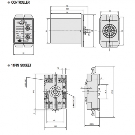 SRX02CE SPG모터 소켓타입스피트컨트롤러 AC220V AC모터속도조절 SRCE-TYPE