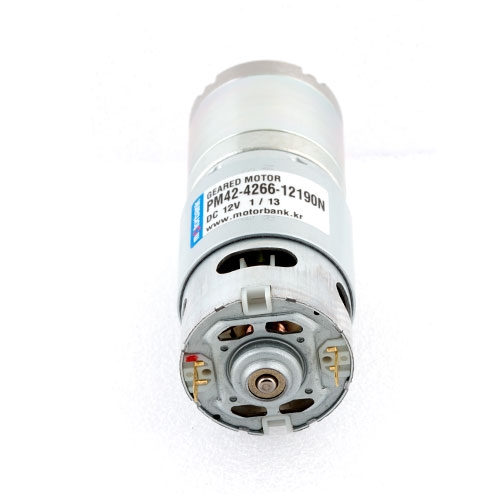 유성기어 소형DC모터 직경42mm 고출력 PM42-4266-12110N DC12V 100W